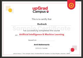 AI & Machine Learning Certification Program | upGradCampus