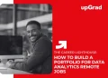 Build portfolio for data analytics remote jobs