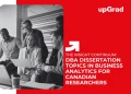 DBA Dissertation Topics in Business Analytics Canada