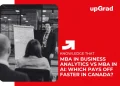 MBA in Business Analytics vs MBA in AI: Which Pays Off Faster in Canada? 