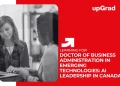 Doctor of Business Administration in Emerging Technologies: AI Leadership in Canada