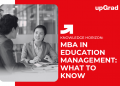 MBA in Education Management: What to Know
