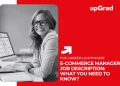 e commerce manager job description