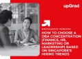 how to choose dba concentration in singapore